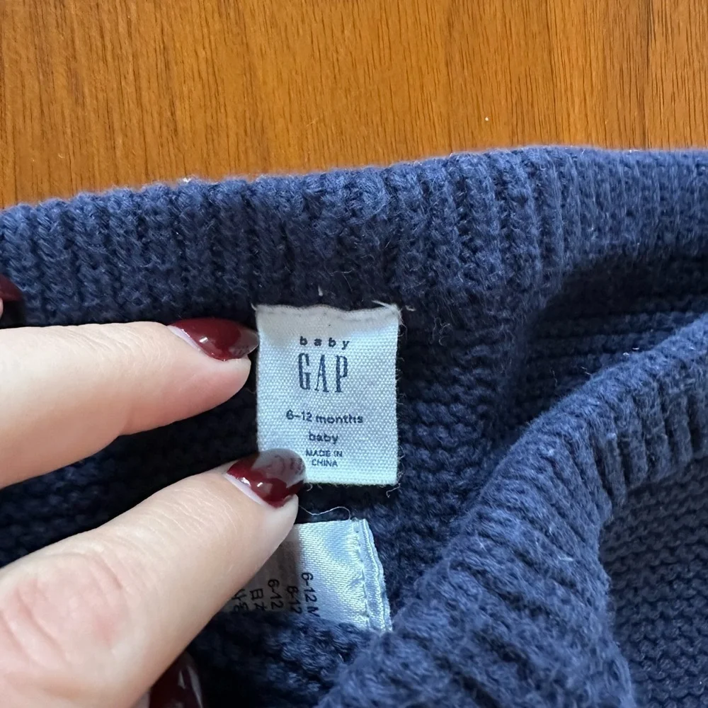 Baby Gap Brennens Favorites Navy Blue Knit Baby Pants size 6-12 months